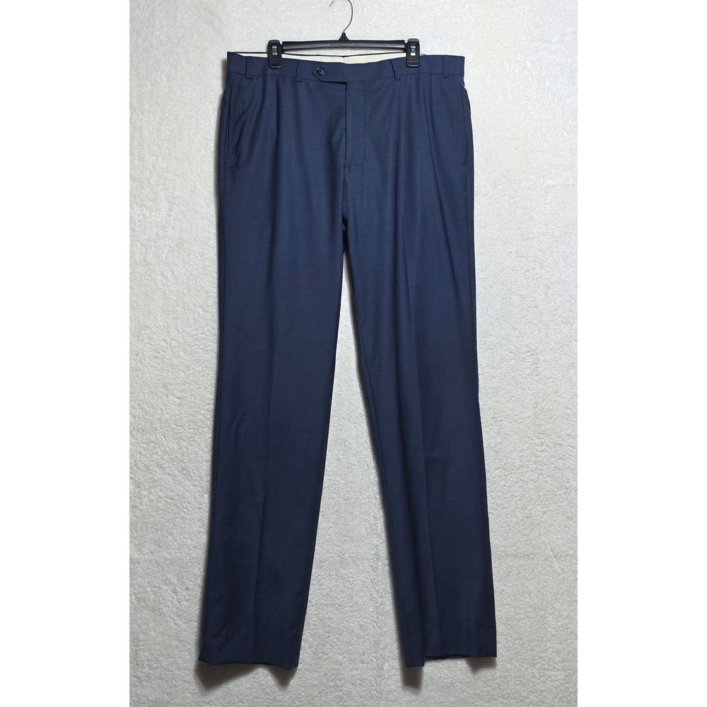 Brooks Brothers Regent Fit Navy Blue Wool Blend Dress Pants Men's W37 L32